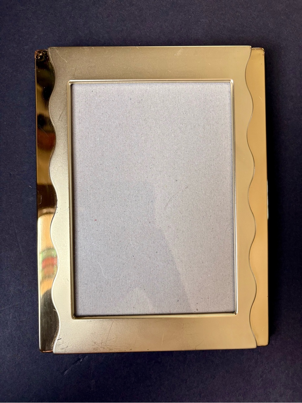 Burnes of Boston Gold Toned 5 by 7 picture frame- 90’s brass collection
